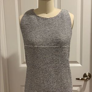 St. John Knits Crepe Tweed Sheath Dress w/ Pockets